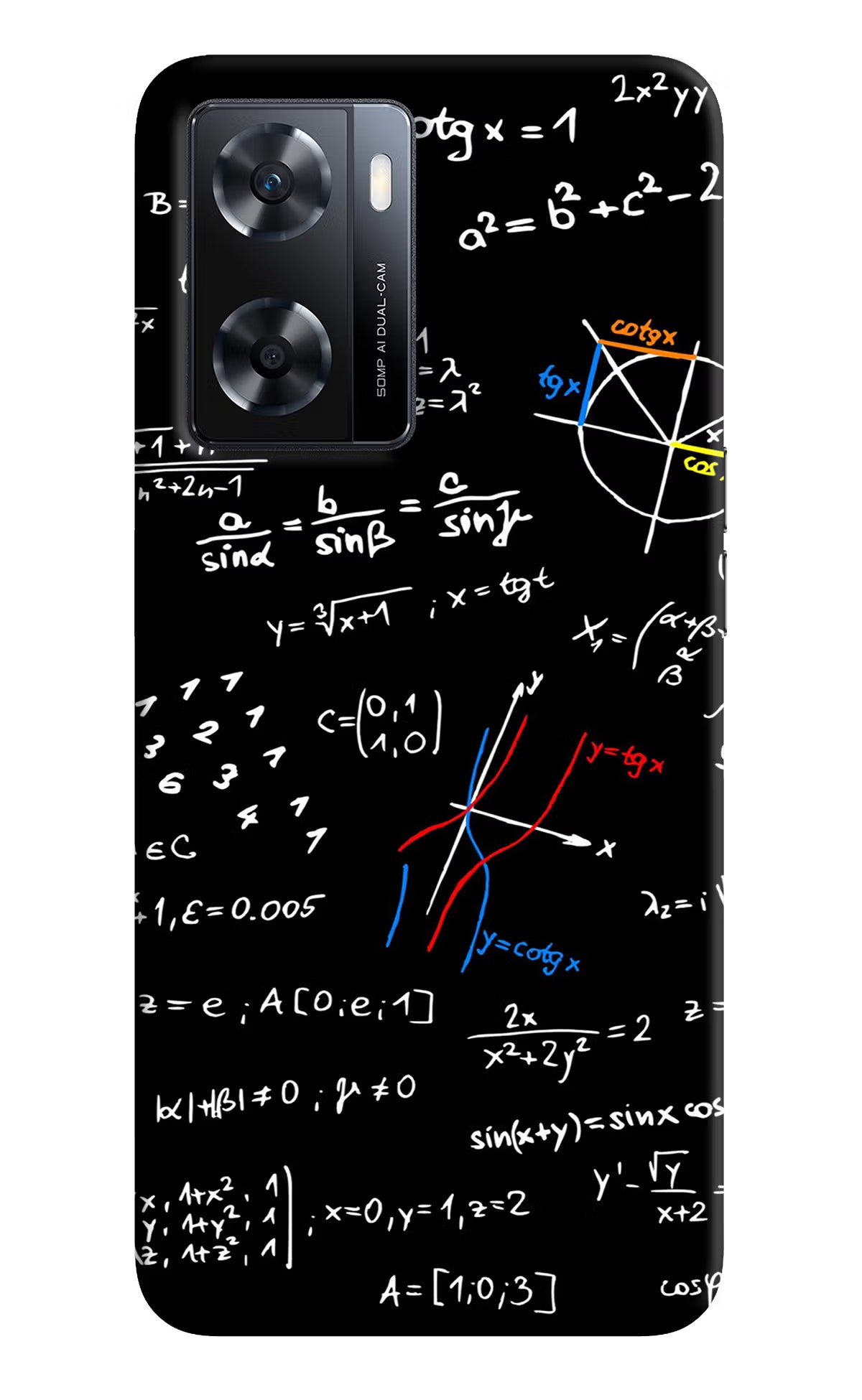 Mathematics Formula OPPO A77s Back Cover