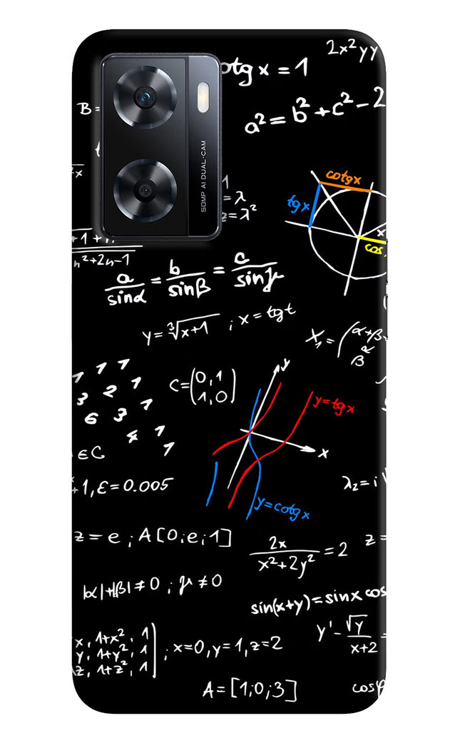 Mathematics Formula OPPO A77s Back Cover