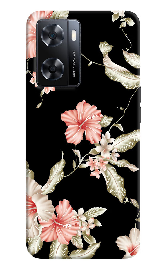 Flowers OPPO A77s Back Cover