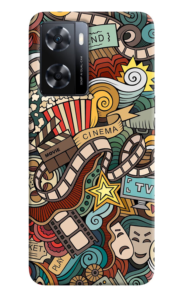 Cinema Abstract OPPO A77s Back Cover