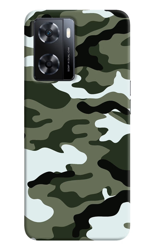 Camouflage OPPO A77s Back Cover