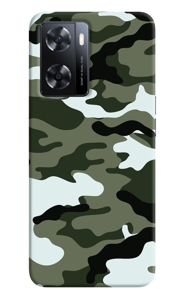 Camouflage OPPO A77s Back Cover