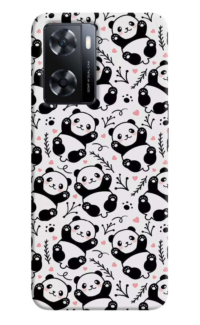 Cute Panda OPPO A77s Back Cover