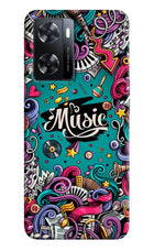 Music Graffiti OPPO A77s Back Cover