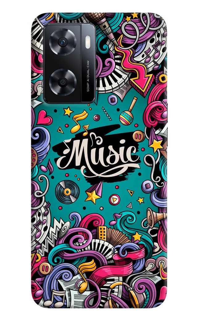 Music Graffiti OPPO A77s Back Cover