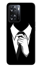 Black Tie OPPO A77s Back Cover