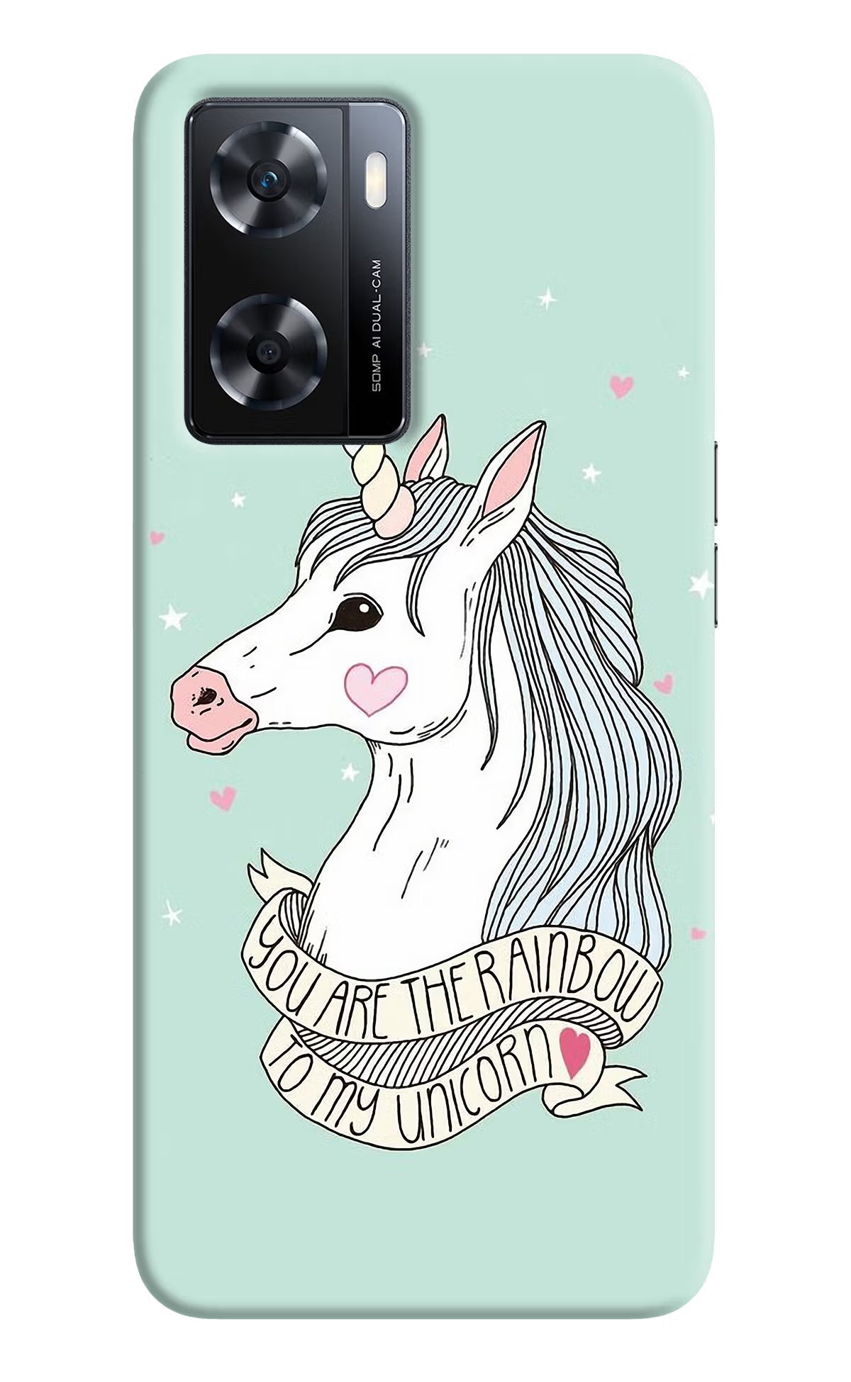 Unicorn Wallpaper OPPO A77s Back Cover