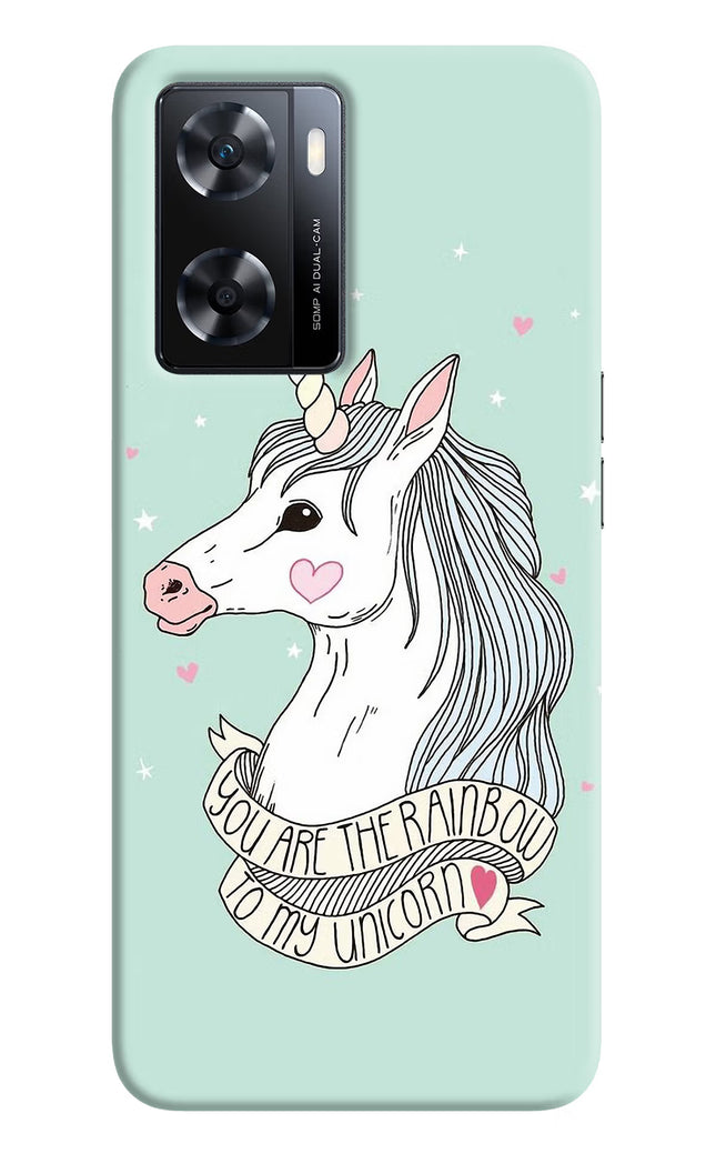 Unicorn Wallpaper OPPO A77s Back Cover