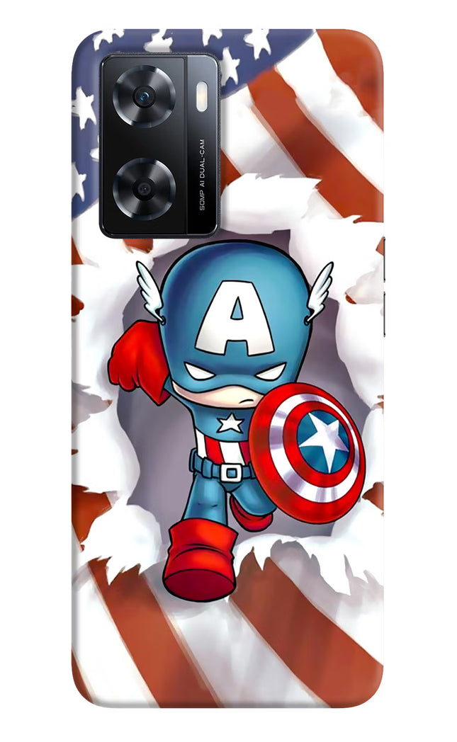 Captain America OPPO A77s Back Cover