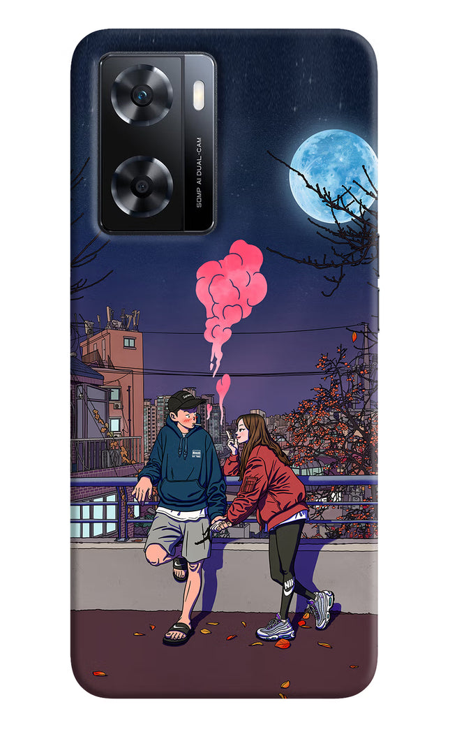Chilling Couple OPPO A77s Back Cover