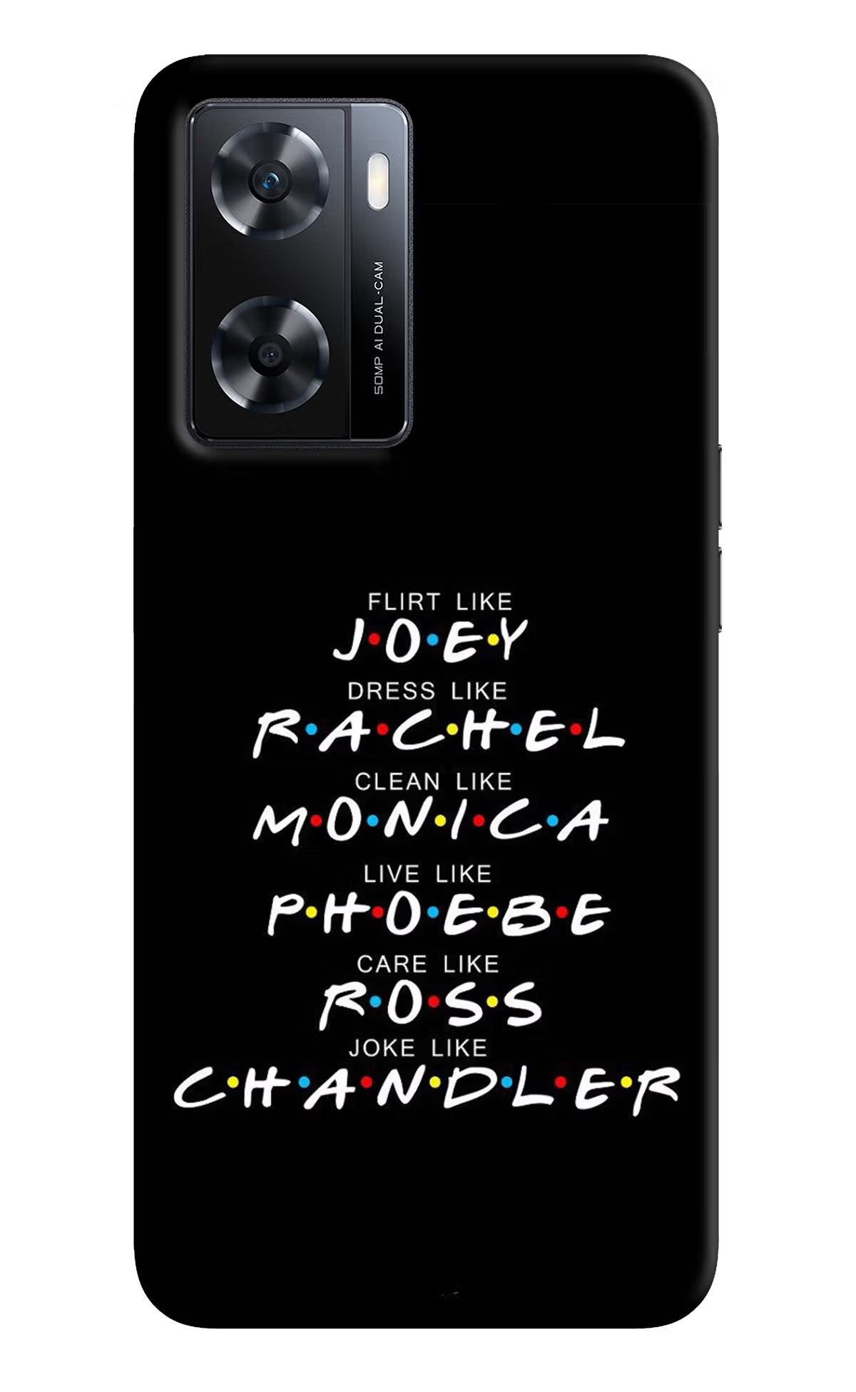 FRIENDS Character OPPO A77s Back Cover