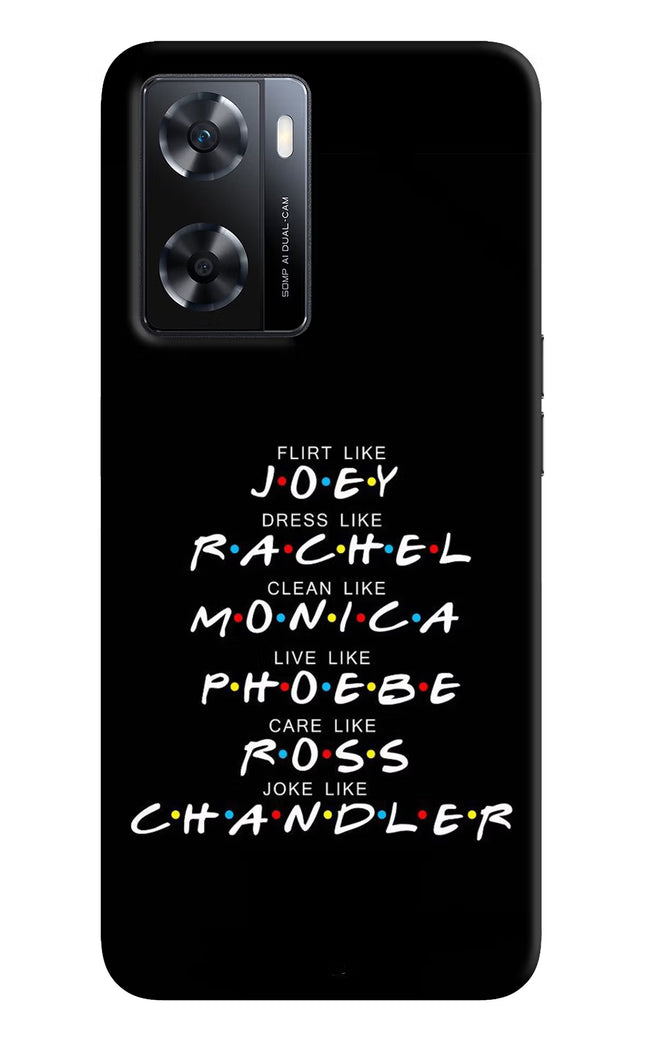 FRIENDS Character OPPO A77s Back Cover