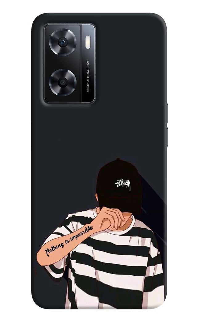 Aesthetic Boy OPPO A77s Back Cover
