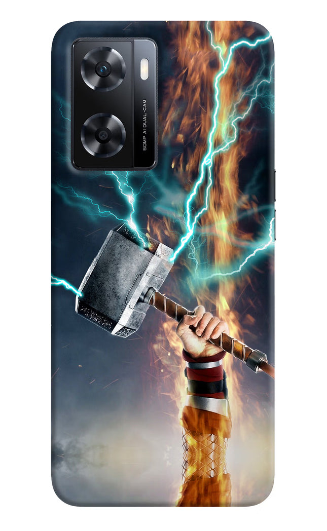 Thor Hammer Mjolnir OPPO A77s Back Cover