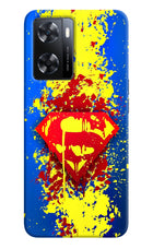 Superman logo OPPO A77s Back Cover