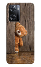 Teddy Wooden OPPO A77s Back Cover