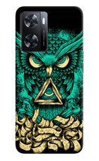 Green Owl OPPO A77s Back Cover