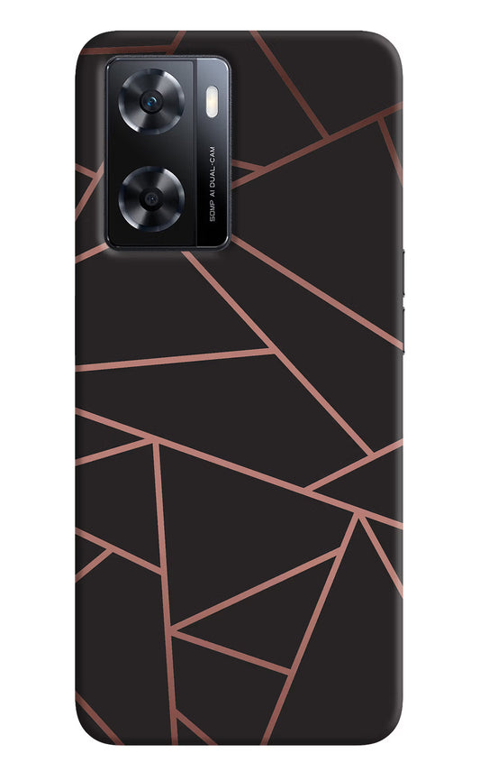 Geometric Pattern OPPO A77s Back Cover