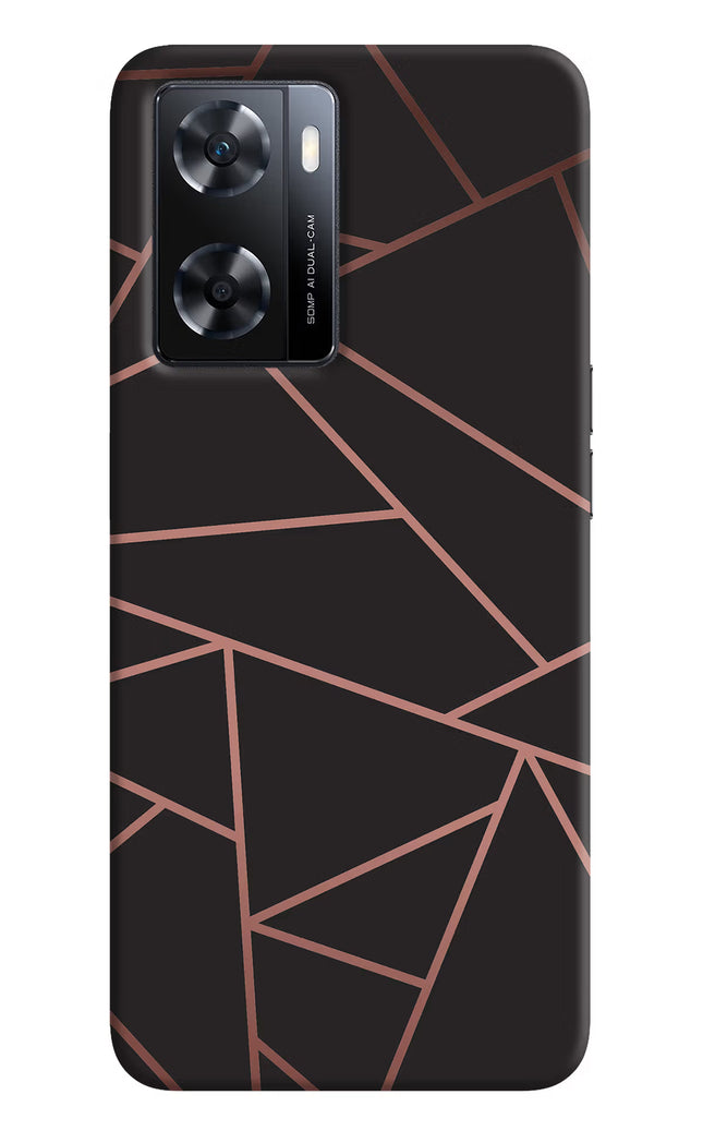 Geometric Pattern OPPO A77s Back Cover