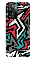 Geometric Graffiti OPPO A77s Back Cover