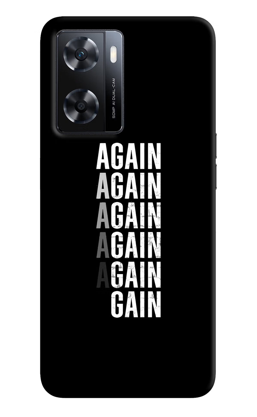 Again Again Gain OPPO A77s Back Cover, Hard case