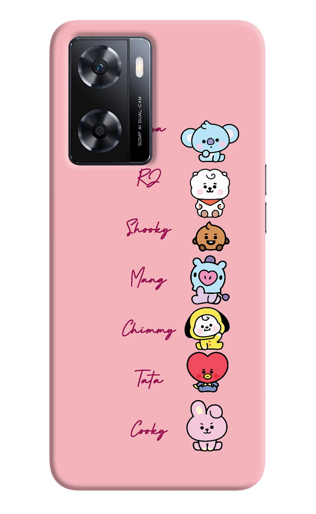 BTS names OPPO A77s Back Cover