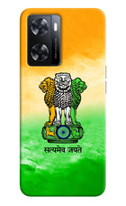 Satyamev Jayate Flag OPPO A77s Back Cover