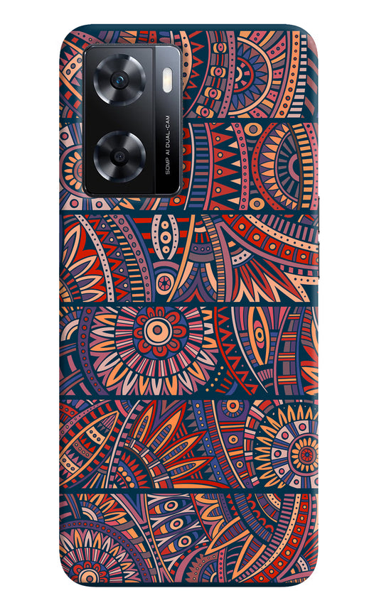 African Culture Design OPPO A77s Back Cover