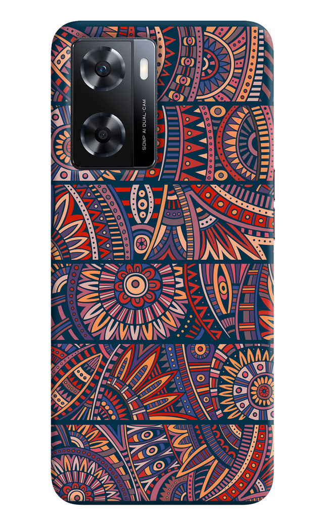 African Culture Design OPPO A77s Back Cover