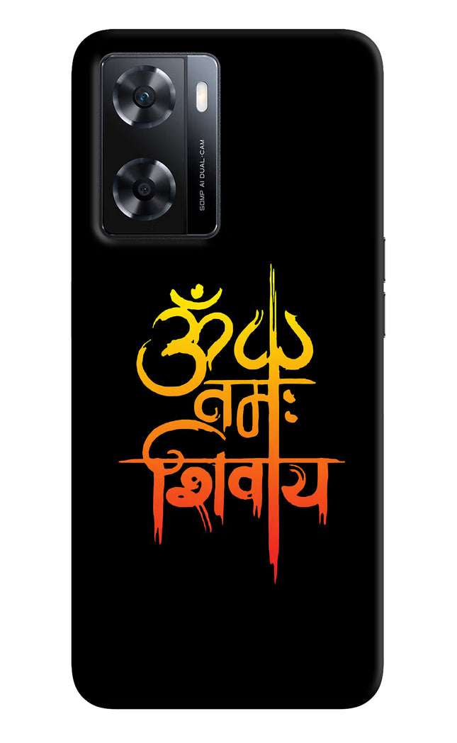 Om Namah Shivay OPPO A77s Back Cover