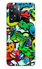 Game Doodle OPPO A77s Back Cover