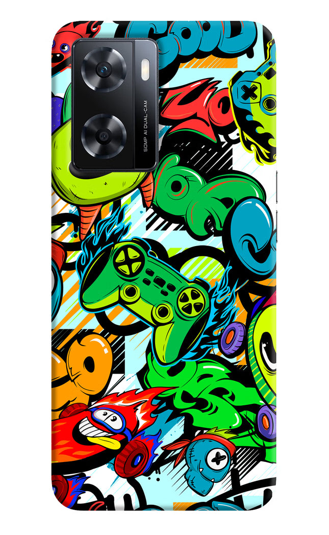 Game Doodle OPPO A77s Back Cover