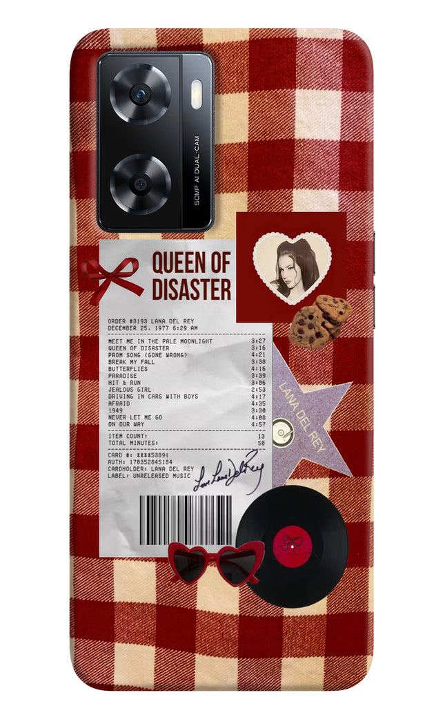 Queen of Disaster OPPO A77s Back Cover