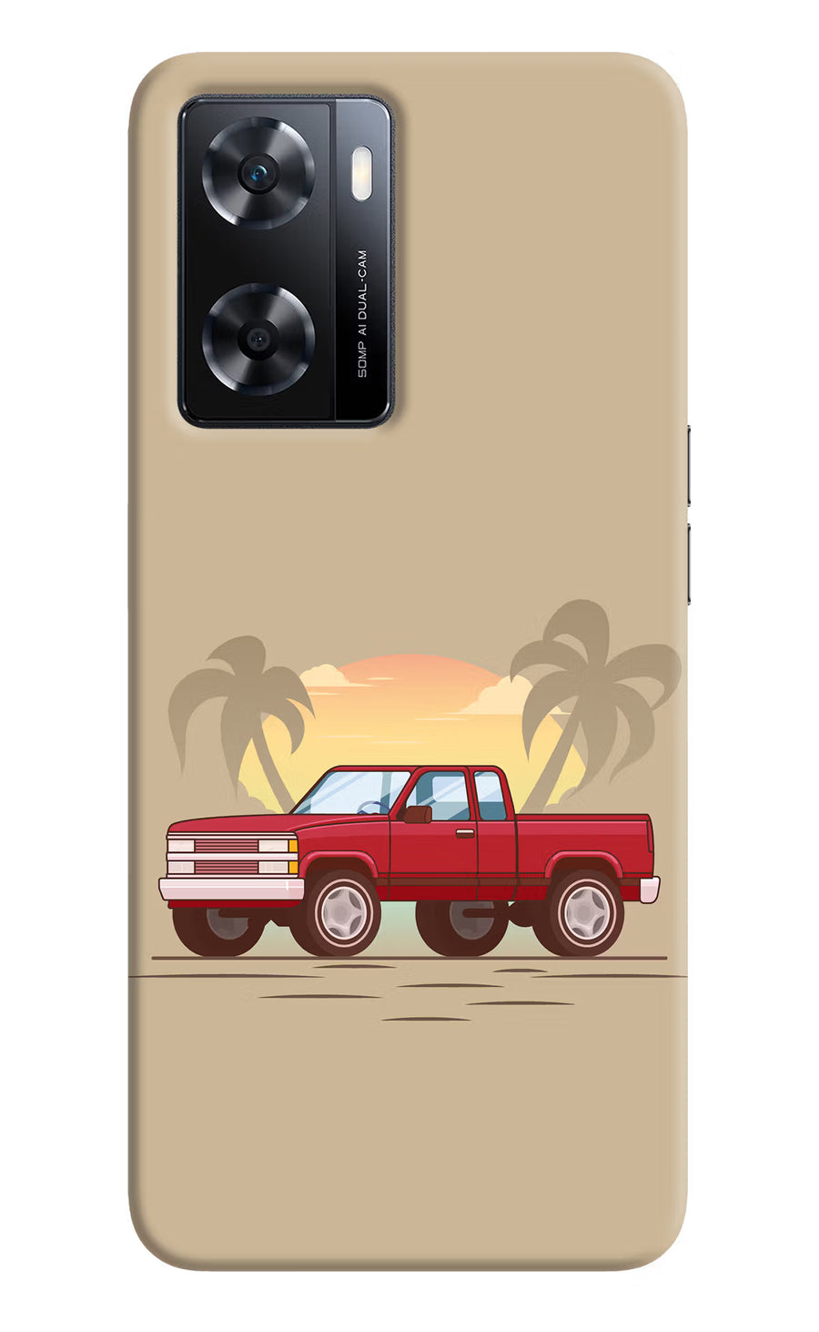 Desert Classic Drive OPPO A77s Back Cover, Hard case