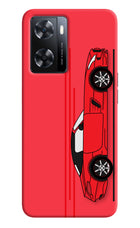 Red Velocity OPPO A77s Back Cover