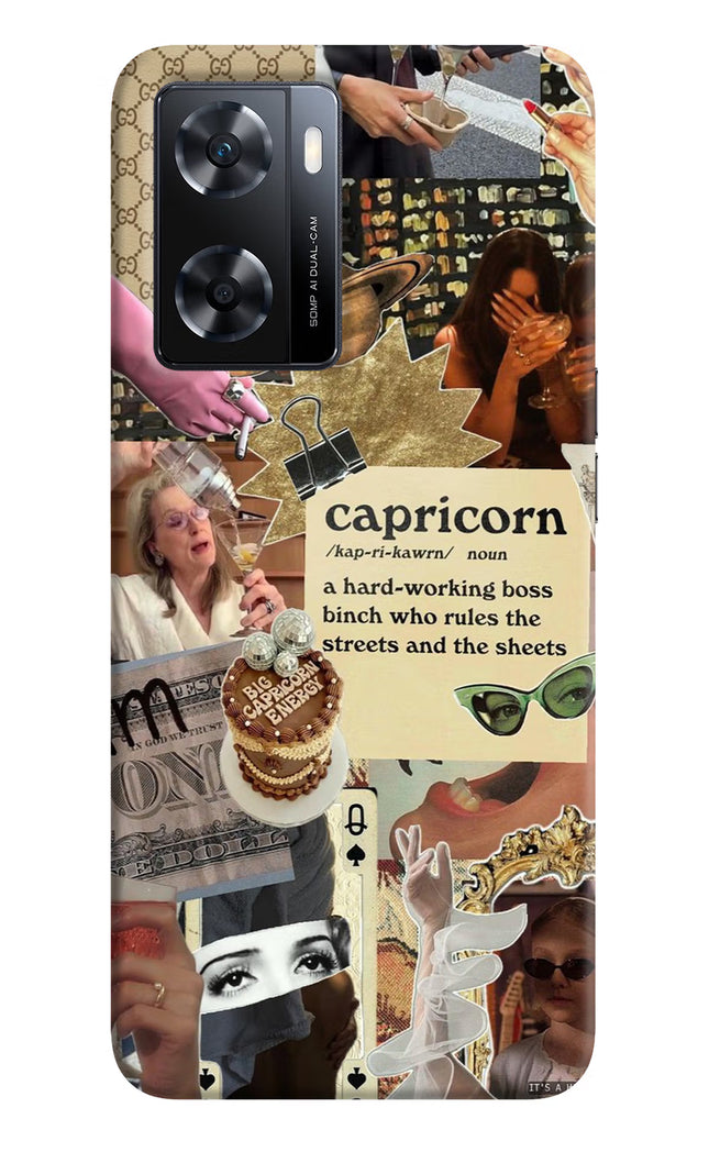 Capricorn Zodiac OPPO A77s Back Cover