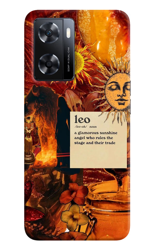 Leo Zodiac OPPO A77s Back Cover