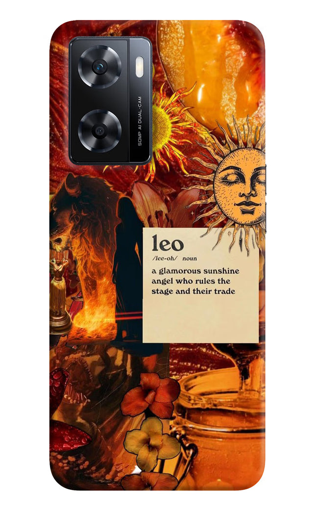 Leo Zodiac OPPO A77s Back Cover