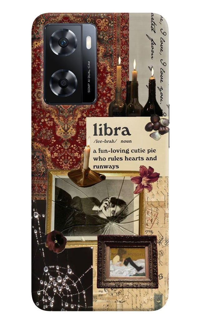Libra Zodiac OPPO A77s Back Cover