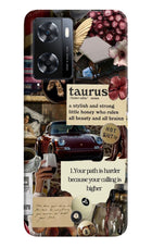 Taurus Zodiac OPPO A77s Back Cover