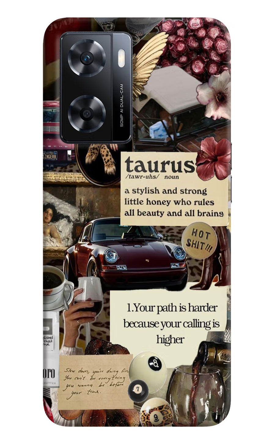 Taurus Zodiac OPPO A77s Back Cover, Hard case