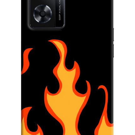 Fired Up – Black OPPO A77s Back Cover