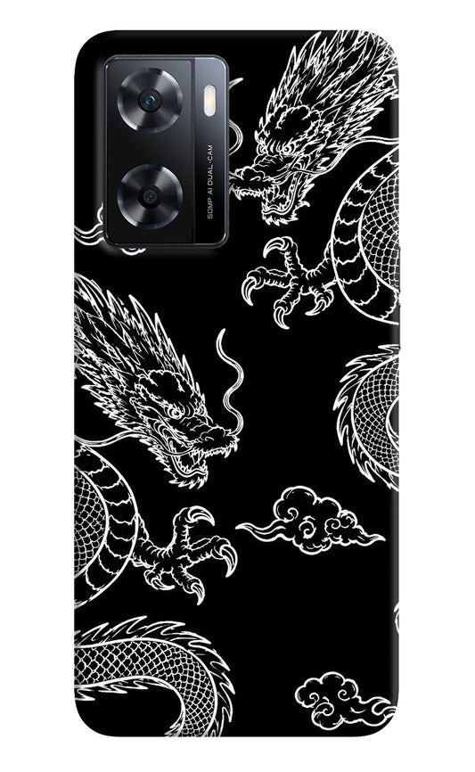 Twin Dragons OPPO A77s Back Cover