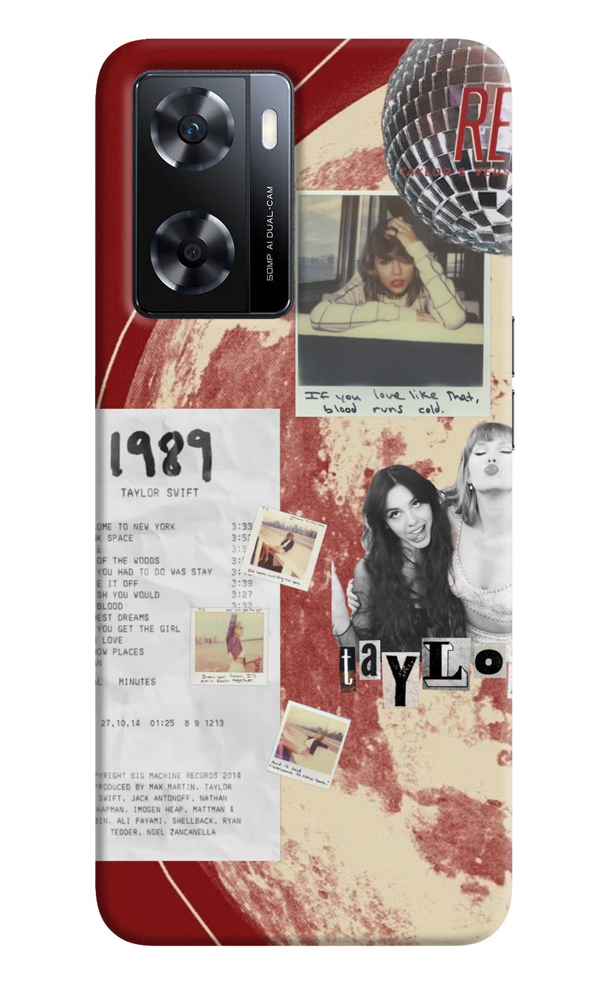 Taylor Swift OPPO A77s Back Cover