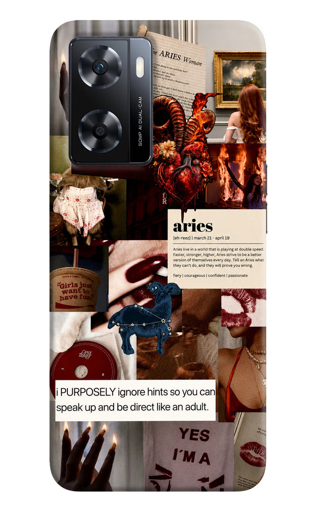 Zodiac Aries OPPO A77s Back Cover