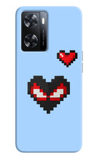 Peter Heart OPPO A77s Hard Case Back Cover by Casekaro