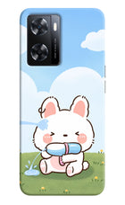Bunny Treat OPPO A77s Back Cover