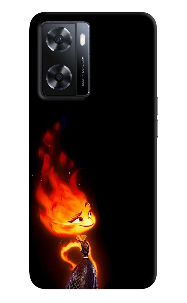 Ember Flame OPPO A77s Back Cover