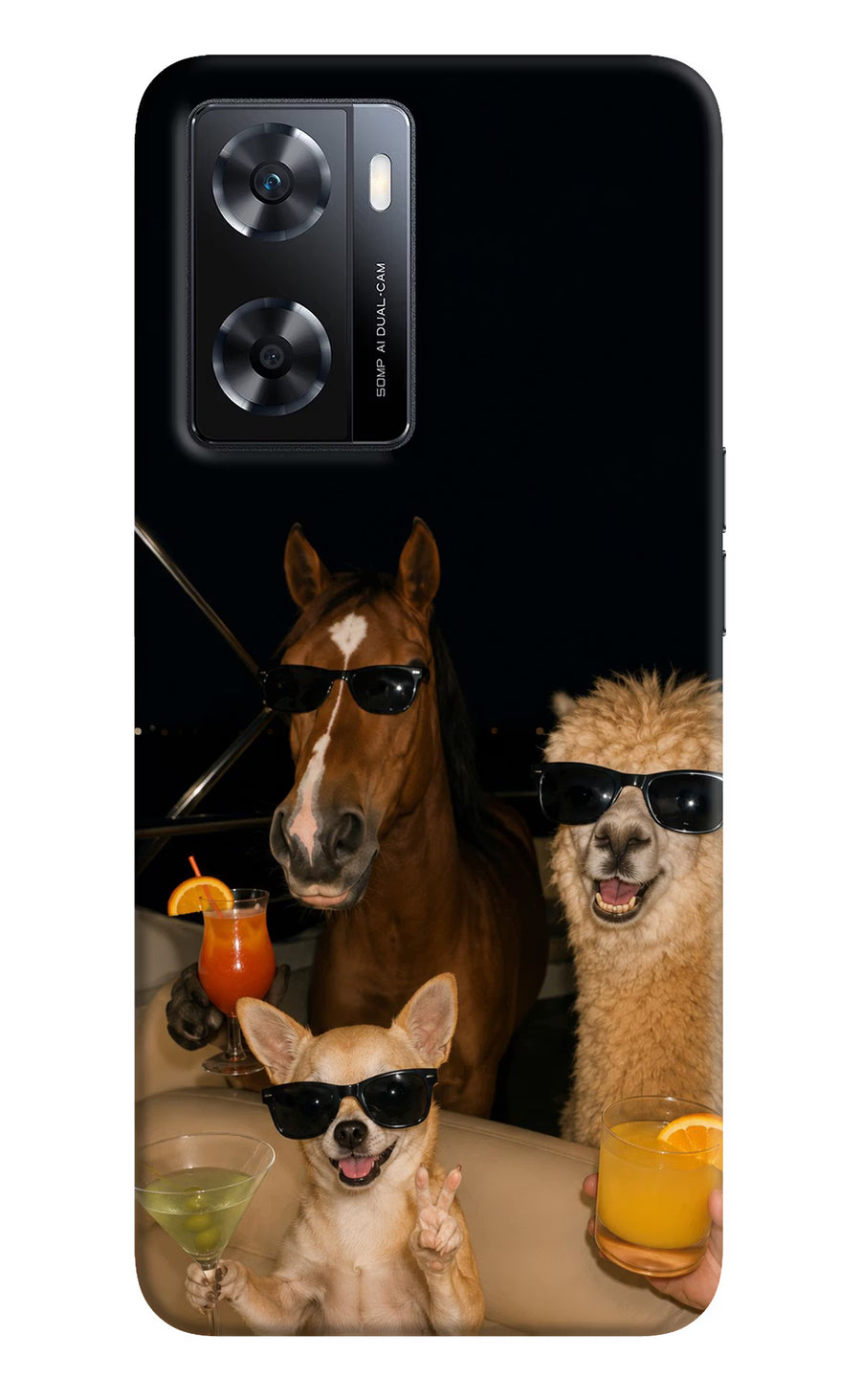 Party Squad OPPO A77s Back Cover, Hard case