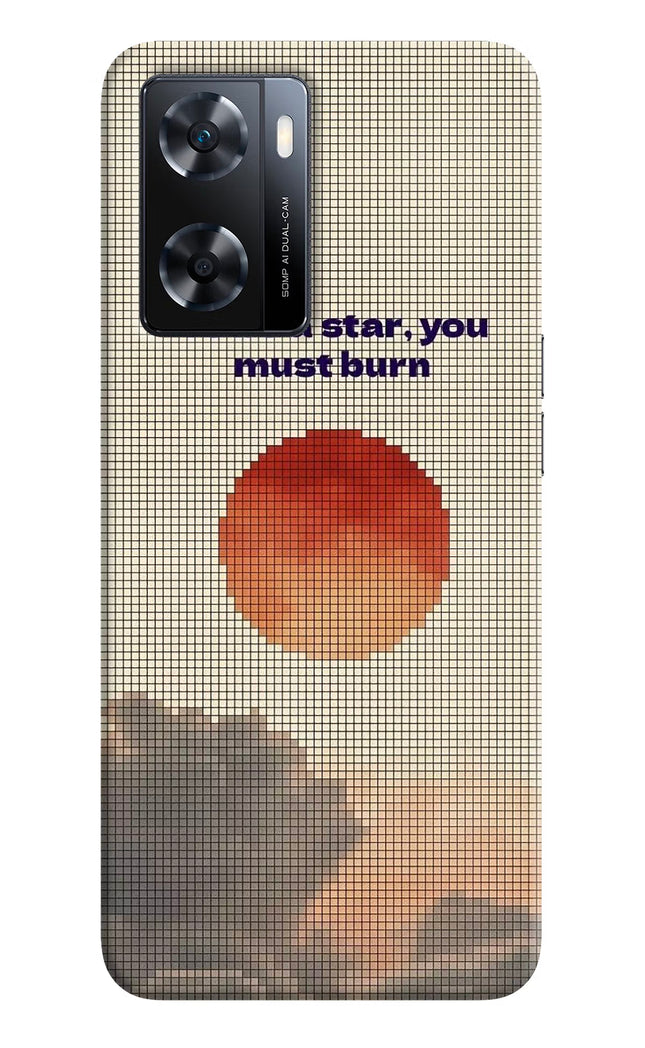 Pixel Sun OPPO A77s Hard Case Back Cover by Casekaro